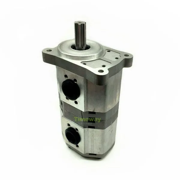 TIMEWAY Hydraulic Tandem Gear Pump CBQLQB-F532-F532-CFH Double Gear Oil Pump CBQLQB Series Spline Shaft 6Teeth photo-3