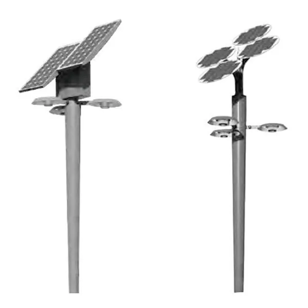 Solar Landscaple Light | Pole Top Light WD-T108 | Three Lamp Heads | Aluminum and Stainless Steel