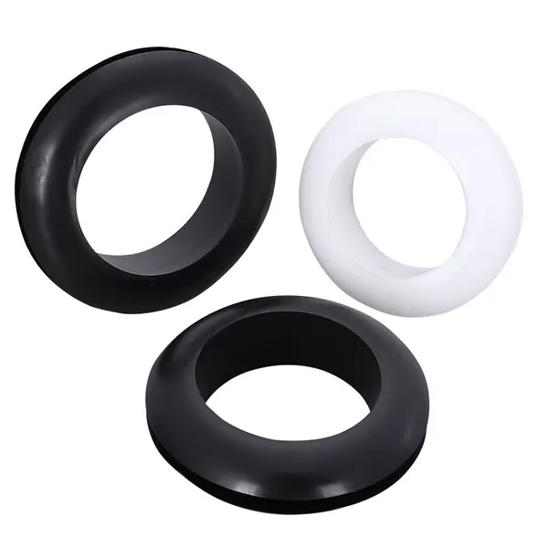 OEM Custom TPE/PVC/EPDM/SBR Rubber Cable Electrical Wires Protector Grommets Double-sided Black Sealed Ring Retainer photo-3