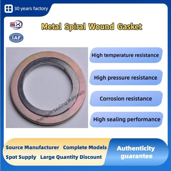 Round Spiral Wound Gasket Durable for Boiler and Pump Connection