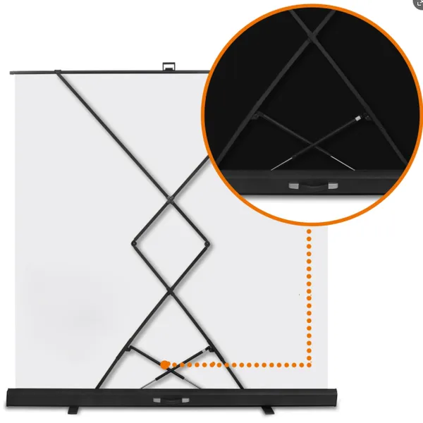 75Inch Indoor and Outdoor Portable Projector Screen With Stand for Movie,Office Presentations Projection Screen With Tripod photo-2