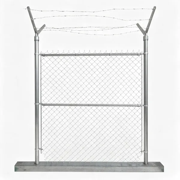 Stainless steel wire mesh with razor wire coils, durable, safe and reliable.