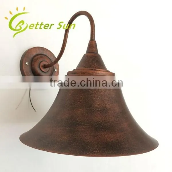 Matt Black Hat Shade Vintage Industrial Antique Wall Sconce photo-2