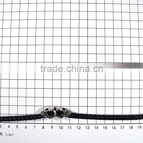 Fashion Skull Bead Bracelet Wholesale Mens Leather Bracelets photo-6