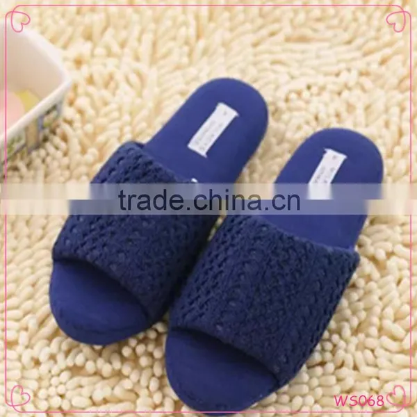 Hot Selling 2015 Terry Towelling Fish Mouth Slippers Simple Design Indoor Slippers
