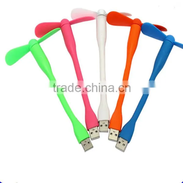 Creative USB Fan Flexible Portable Mini Fan and USB LED Light Lamp for Notebook and Computer