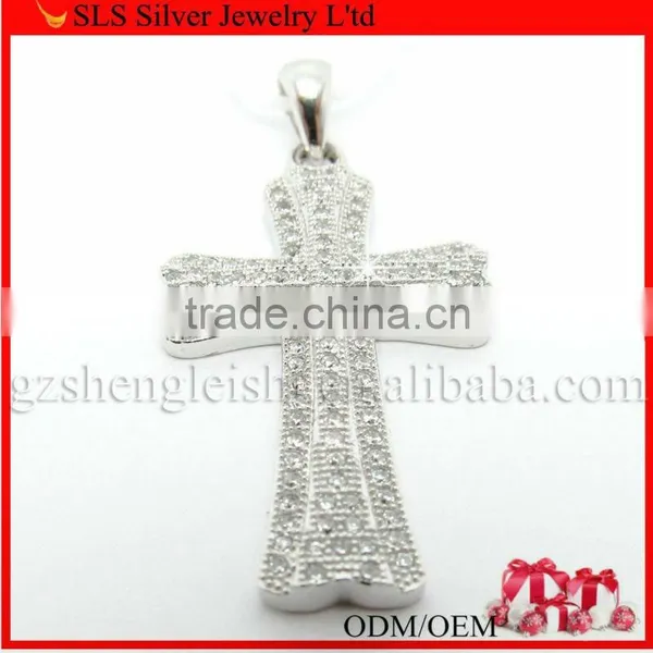 Shine Cross Pendant 925 Silver Jewelry