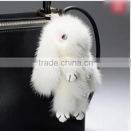 Litter Rabbit Doll [car Key Chain][fashional Bag Holder][car Decoration] Christmas Novelty Gift Birthday Present Ring Hanging photo-2