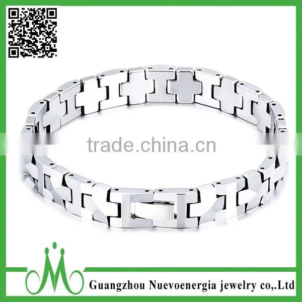 High Quality Unisex Tungsten Bracelet Metal Gold Plating Jewelry Trending Hot Products Thin Magnetic Bracelet photo-6