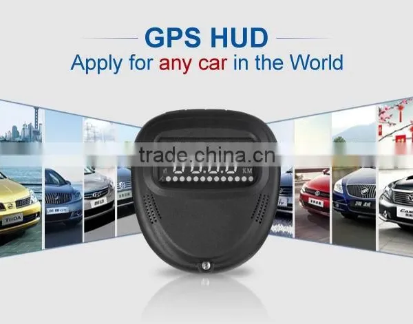 A1 2.0 Inch Car GPS HUD Head Up Display Vehicle-mounted Security System, Support Speed & Real Time & Altitude & Over Speed Alarm photo-3