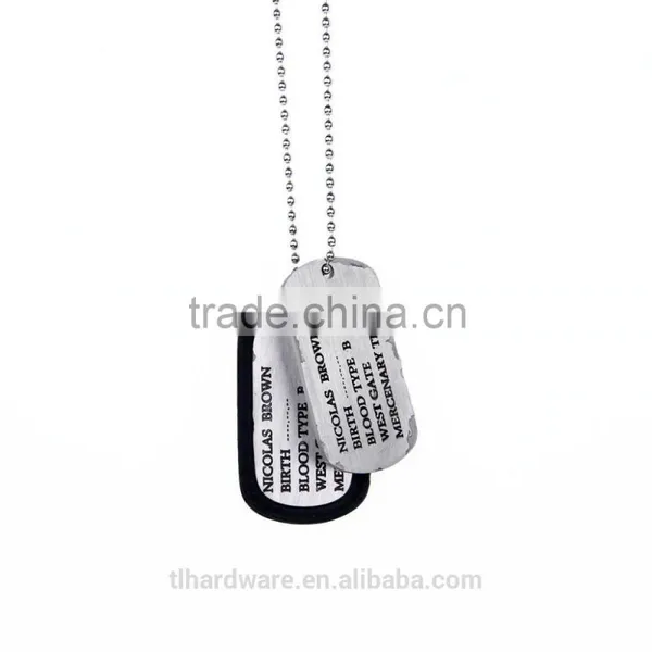 Cosplay Anime GANGSTA A/0 Nicolas Brown Mercenary Dog Tag Necklace Pendant photo-4
