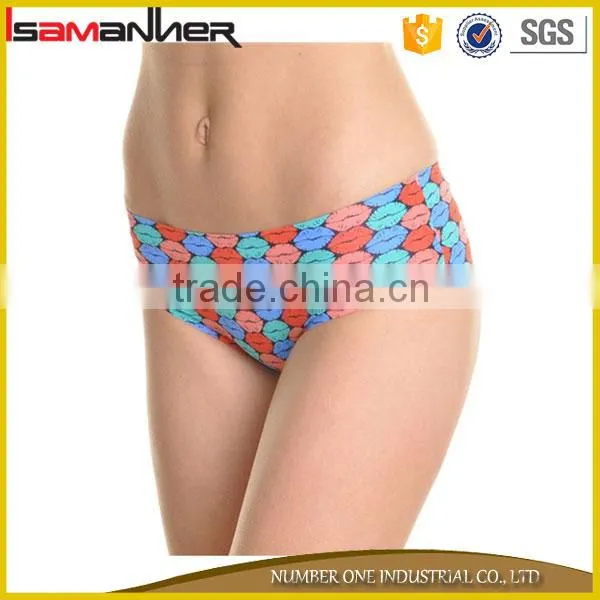 Stylish Colorful Printing Hipster Young Girls Preteen Underwear Model photo-2