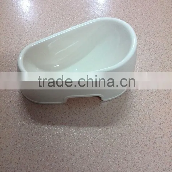 White Plastic Dog Cat Bowl Pet Bowl photo-3