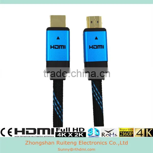 Blue V2.0 Hdmi Cable With Ethernet and Gold Connector Support 3D and 4k photo-2