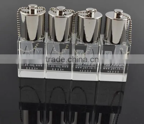 8G 16G 32G Crystal Pen Drive With Light-up Logo photo-6