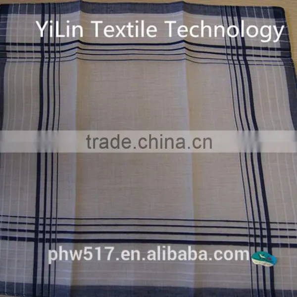 NO-23 100% Cotton Handkerchiefs White Center Handkerchief