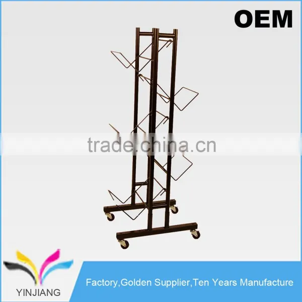 Shop Supply Metal Flooring 5-Case Wine Tower Storage Shelf for Selling photo-2