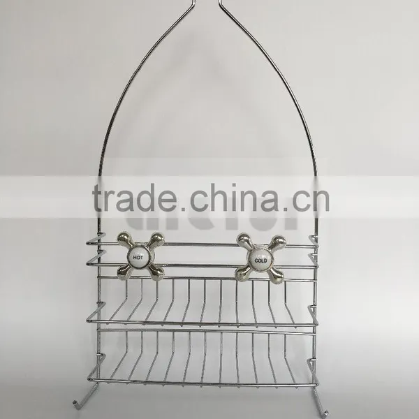 Shower Caddy for Shampoo, Conditioner, Soap - chrome