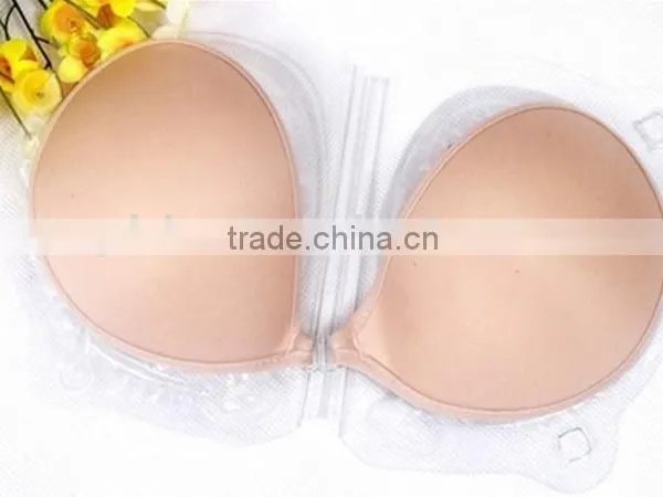 Fashion Design Bra Sexy Women Push Up Strapless Invisible Sponge Fabric Bra photo-4