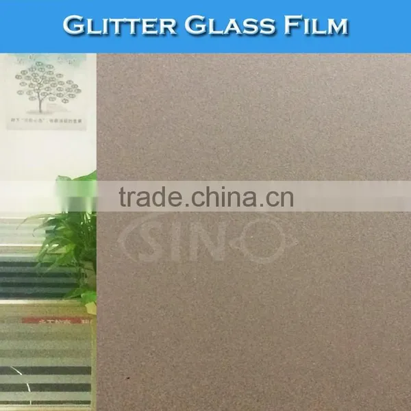 F012 Glitter Frost Window Decoration Stickers Car Glass Film photo-5