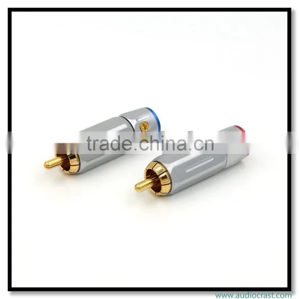 Professional Made Audio Connectors Audio RCA Male Connector Gold Plated Plug photo-3