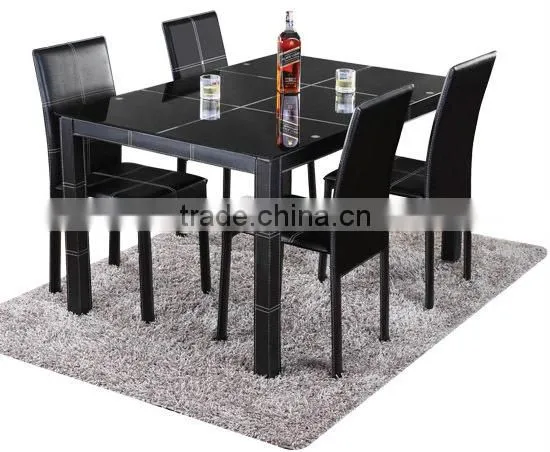 Glass Dining Table and Marble Dining Table Set HD115 photo-3