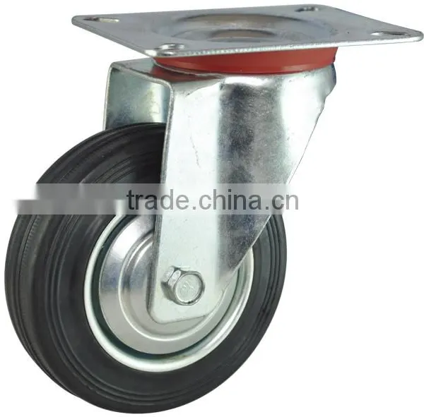 Rubber Roller Industrial Waste Bin Caster
