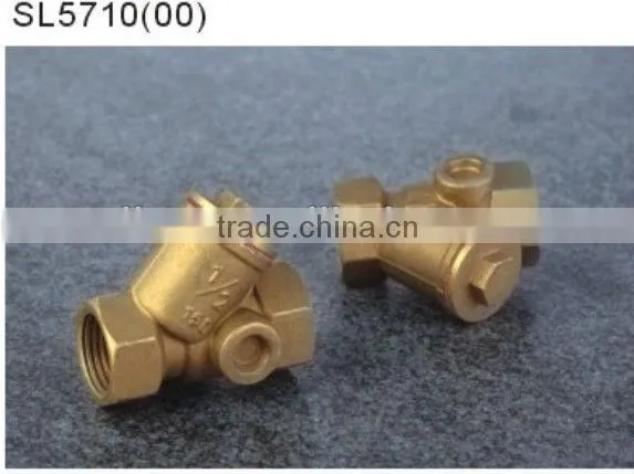 Brass Impurity Collecting Filter for Water With Stainless Steel Filter