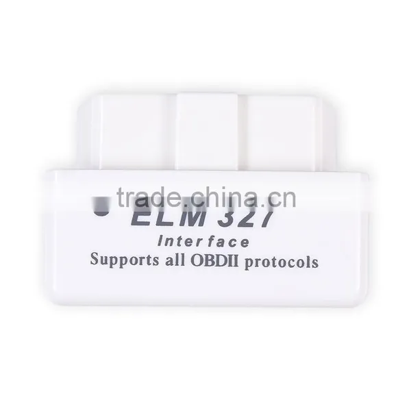 Super Mini ELM327 Bluetooth OBD2 Adapter Auto Scanner ObdII Bluetooth ELM 327 V1.5 Support All OBDii Protocols (White) photo-3