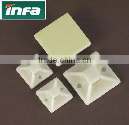tie mount base / cable tie base /self-adhensive plastic base mount