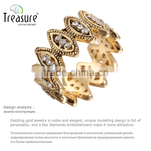 Gold Plated Jewelry Diamond Fashion Gold Ring Unisex Jewelry 2015 photo-5