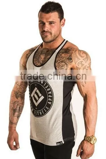 100% Cotton Mens Sportswear Sports Singlet photo-2