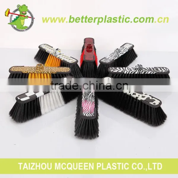 Factory Price Printing Broom Head Better Quality Warm Hold Red Cleaning Brush Plastic Soft Broom photo-3