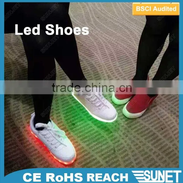 SUNJET Led Flashing Shoe Light Light up Dance Shoes for Party