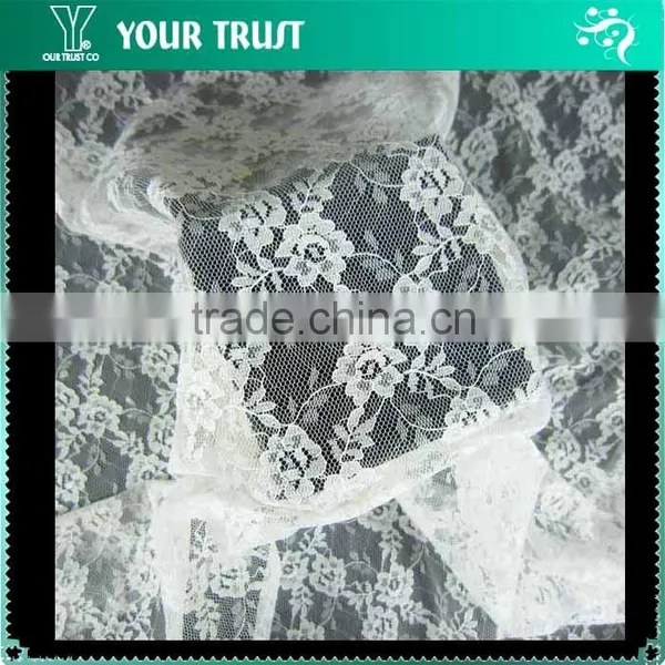 Machine Made 80G Woven Mesh Fabric Swiss Lace photo-4
