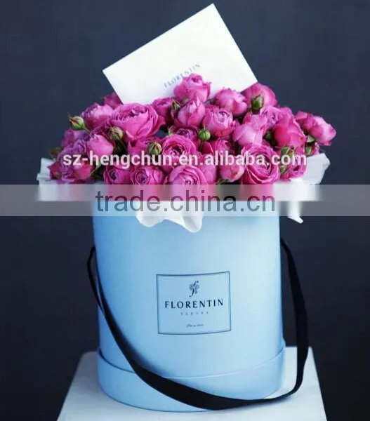 Shenzhen Factory Custom High Quality Round Flower Packaging Cardboard Box photo-3