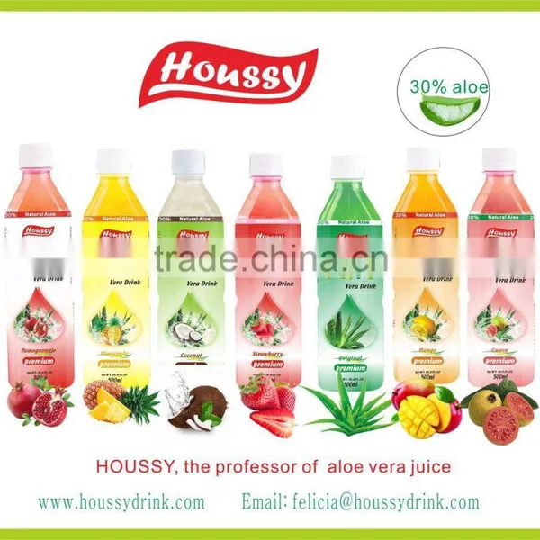 500ml PET Bottled Nature Fresh Aloe Mango Drink