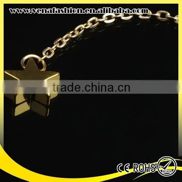 Star Beads Tassel Long Gold Necklace Designs, Plain Gold Necklace photo-5