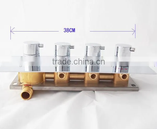 4 Fouction Shower Diverter Valve Brass Chrome Shower Valve photo-4
