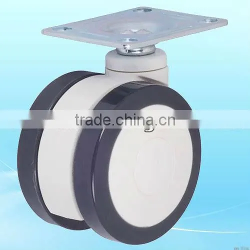 3" top plate high quality for hospital bed Twin-wheel medical caster