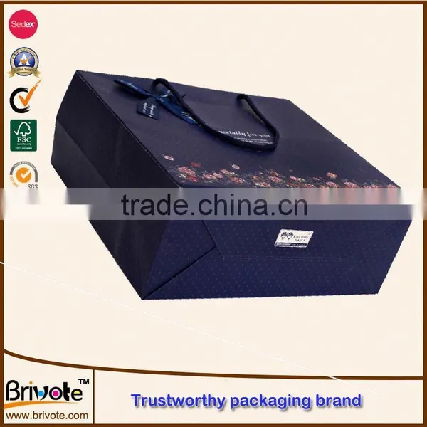 Kraft Paper Bag With Clear Window/art Paper Shopping Bags/retail Paper Shopping Bag photo-3