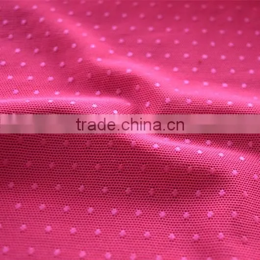Shiny Nylon White Dot Jacquard Fabric, Tejido Jacquard, Tissu Jacquard