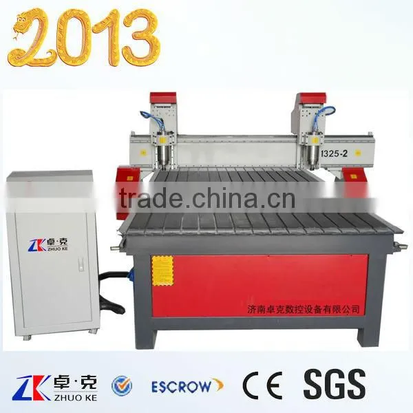 Two Heads CNC Engraving Machine for wooddoor MDF (ZK-1325B)