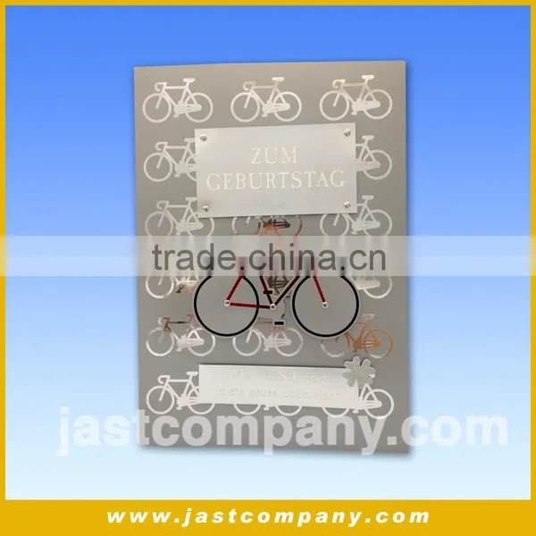 Bike Personalized Birthday Handmade Greeting Card With Music