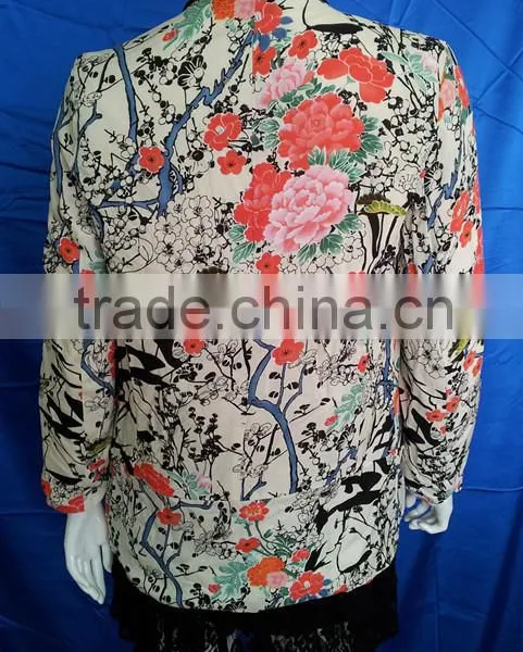 Flower Printed Ladies Fashion Suits Lehenga Blouse Designs photo-3