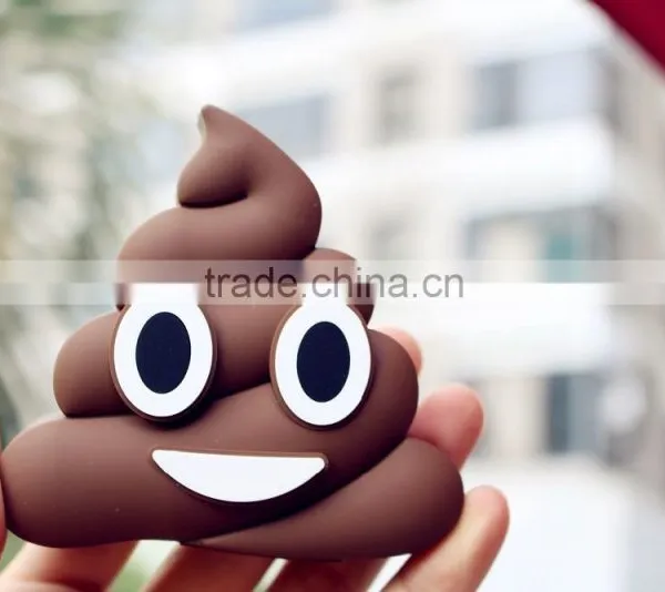 Emoji Funny Power Bank,tears,kiss,poop,angry 2600mah Emoji Power Bank photo-2