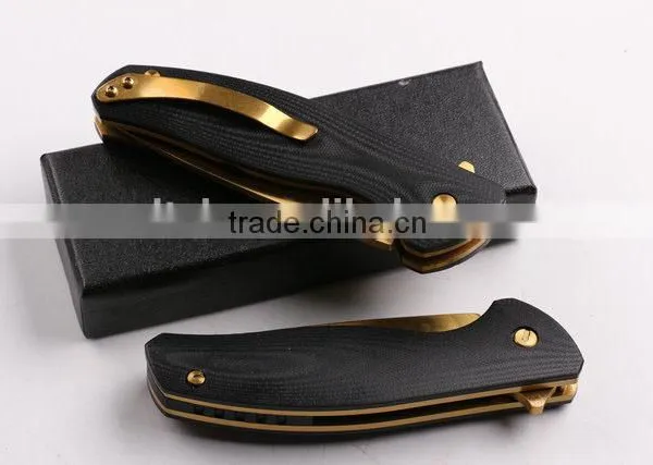 OEM Golden Blades Hunting Military Knife With G10 Handle photo-6