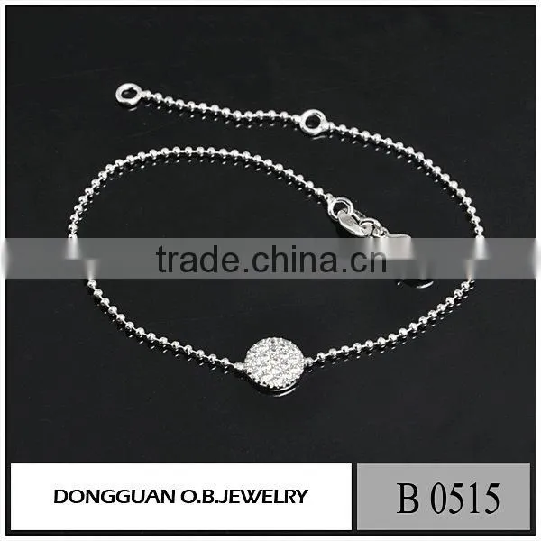 Zircon Stone Silver Bracelet Jewelry New Arrival Wholesale Bling Jewelry photo-6