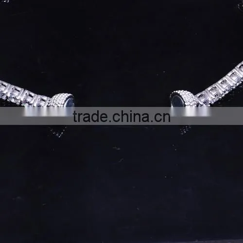 Wholesale Price 7.25 Inch Diamond Designs Rhodium Tennis Bracelet photo-4