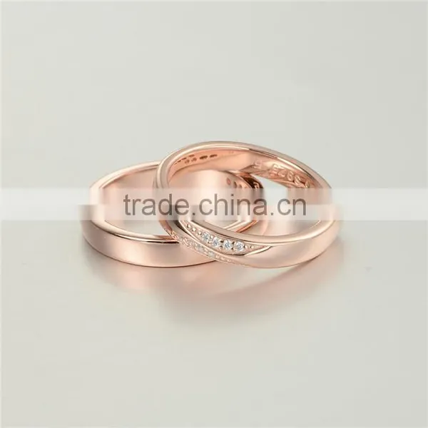 Latest Rose Gold Eternity Design 925 Crystal Micro Pave Ring for Men photo-3